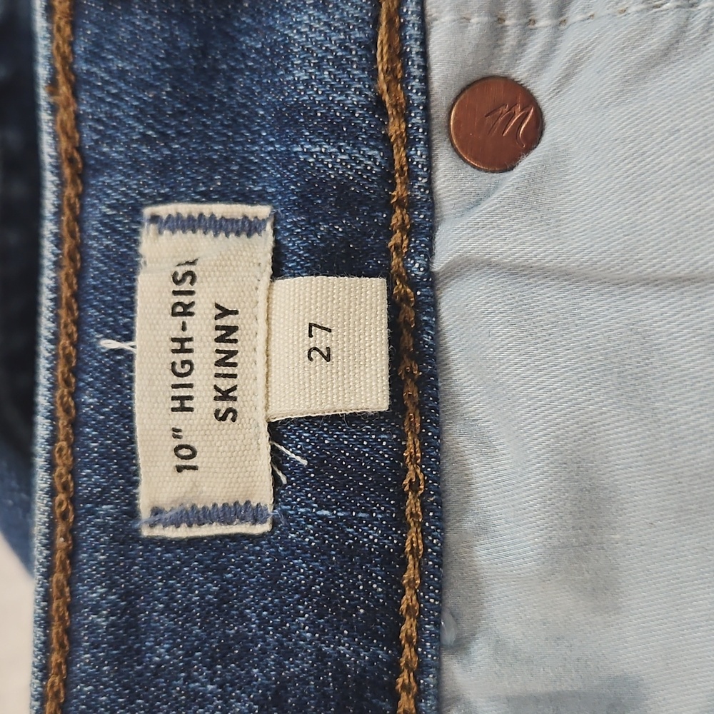Madewell 10" High Rise Skinny Jeans Size 27 - Picture 6 of 11